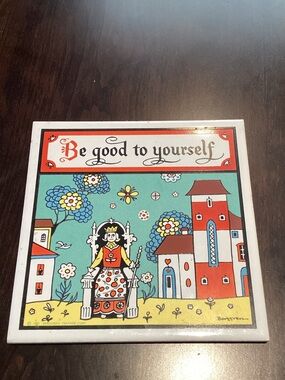 Berggren Scandinavian Ceramic Tile “Be good to yourself” Design 158